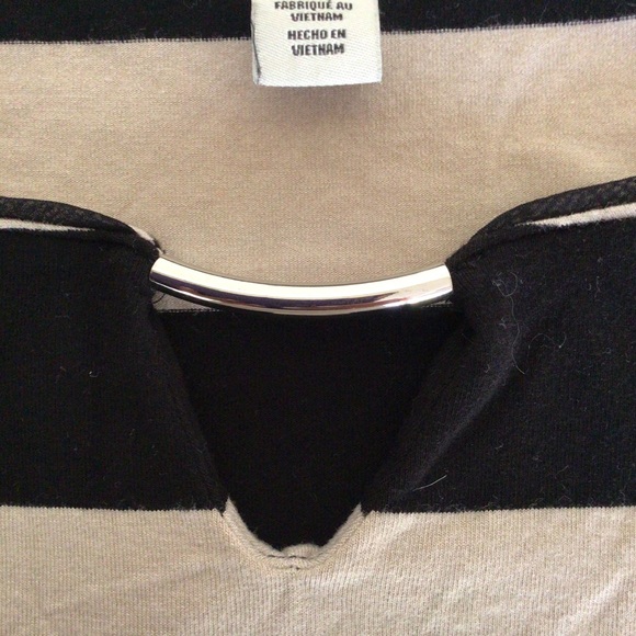 WHITE HOUSE BLACK MARKET STRIPED JERSEY TEE SHIRT SMALL - Picture 9 of 15